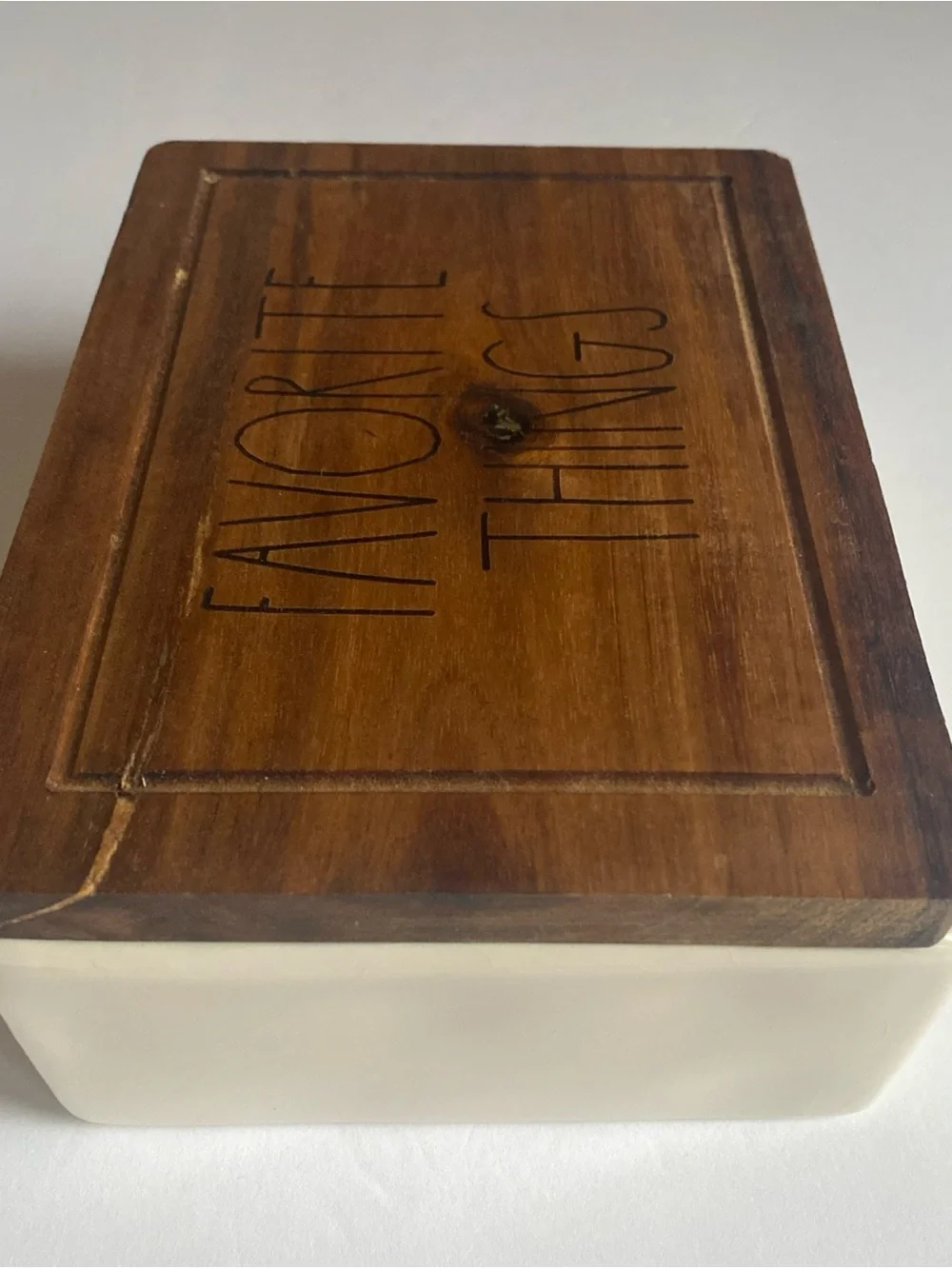 Rae Dunn “Favorite Things” Jewelry Box Ceramic